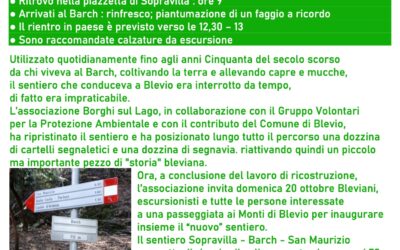 Inaugurazione sentiero del Barch